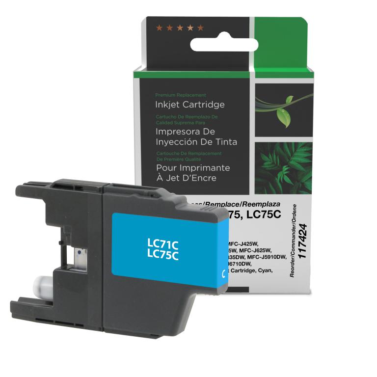 High Yield Cyan Ink Cartridge For Brother Lc71lc75 The Printer Depot 6943