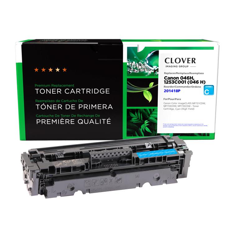 High Yield Cyan Toner Cartridge for Canon 1253C001 (046 H)