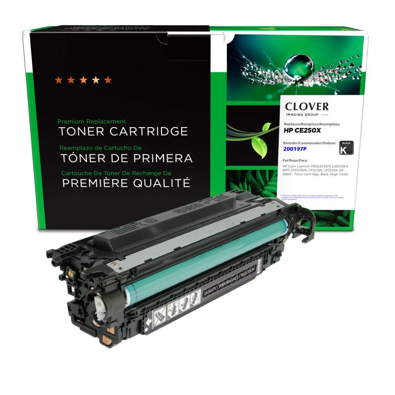 High Yield Black Toner Cartridge for HP CE250X (HP 504X)